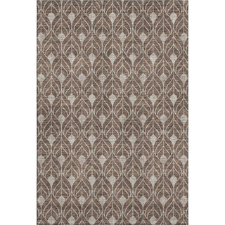 Piper Looms Mayfield Geometric AMF927 Chocolate Machine Washable Area Rug main image