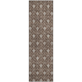 Piper Looms Mayfield Geometric AMF927 Chocolate Machine Washable Area Rug Runner Main Image