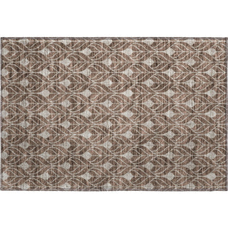 Piper Looms Mayfield Geometric AMF927 Chocolate Machine Washable Area Rug Scatter Main Image