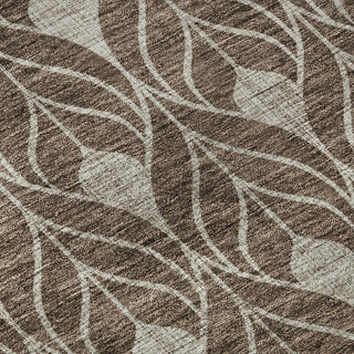 Piper Looms Mayfield Geometric AMF927 Chocolate Machine Washable Area Rug Swatch Image