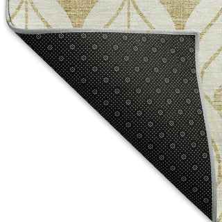 Piper Looms Mayfield Geometric AMF927 Gold Machine Washable Area Rug Backing Image