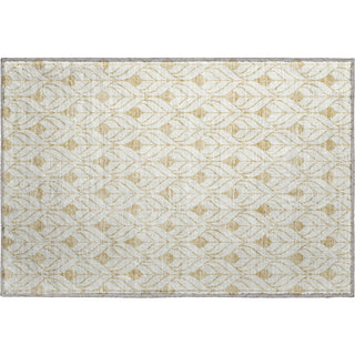 Piper Looms Mayfield Geometric AMF927 Gold Machine Washable Area Rug Scatter Main Image