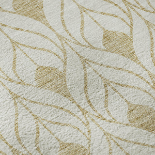 Piper Looms Mayfield Geometric AMF927 Gold Machine Washable Area Rug Swatch Image