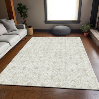Piper Looms Mayfield Geometric AMF927 Ivory Machine Washable Area Rug Lifestyle Image Feature