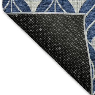 Piper Looms Mayfield Geometric AMF927 Navy Machine Washable Area Rug Backing Image