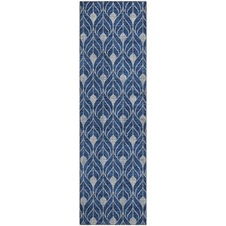 Piper Looms Mayfield Geometric AMF927 Navy Machine Washable Area Rug Runner Main Image