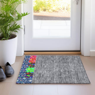 Piper Looms Mayfield Geometric AMF927 Navy Machine Washable Area Rug Scatter Lifestyle Image Feature