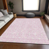 Piper Looms Mayfield Geometric AMF927 Pink Machine Washable Area Rug Lifestyle Image Feature