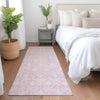 Piper Looms Mayfield Geometric AMF927 Pink Machine Washable Area Rug Runner Lifestyle Image Feature