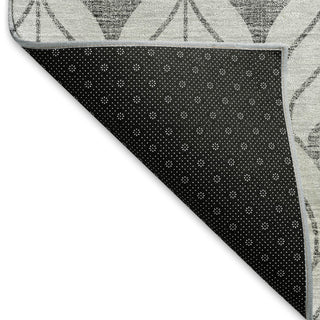 Piper Looms Mayfield Geometric AMF927 Silver Machine Washable Area Rug Backing Image