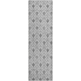 Piper Looms Mayfield Geometric AMF927 Silver Machine Washable Area Rug Runner Main Image