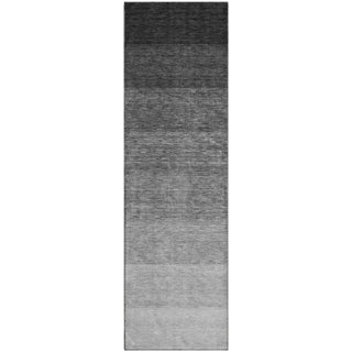 Piper Looms Mayfield Ombre AMF928 Black Machine Washable Area Rug Runner Main Image