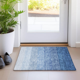 Piper Looms Mayfield Ombre AMF928 Blue Machine Washable Area Rug Scatter Lifestyle Image Feature