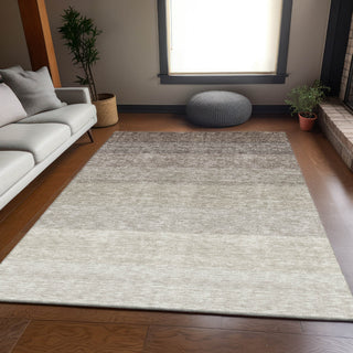 Piper Looms Mayfield Ombre AMF928 Brown Machine Washable Area Rug Lifestyle Image Feature