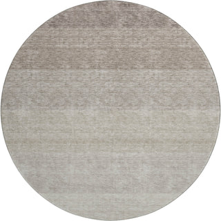 Piper Looms Mayfield Ombre AMF928 Brown Machine Washable Area Rug Round Main Image
