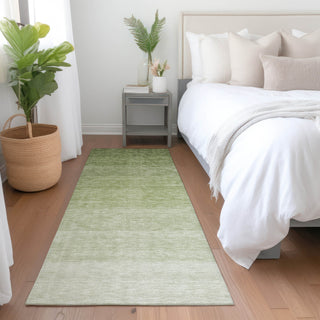 Piper Looms Mayfield Ombre AMF928 Green Machine Washable Area Rug Runner Lifestyle Image Feature