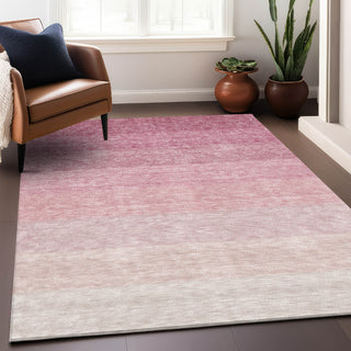 Piper Looms Mayfield Ombre AMF928 Pink Machine Washable Area Rug Lifestyle Image Feature