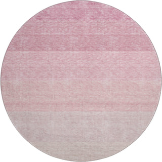 Piper Looms Mayfield Ombre AMF928 Pink Machine Washable Area Rug Round Main Image