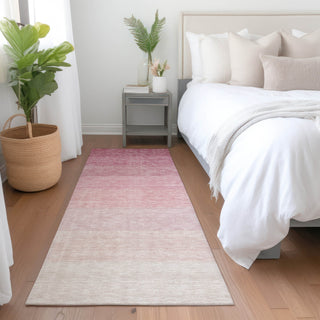 Piper Looms Mayfield Ombre AMF928 Pink Machine Washable Area Rug Runner Lifestyle Image Feature