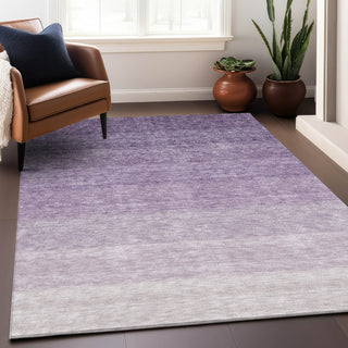 Piper Looms Mayfield Ombre AMF928 Purple Machine Washable Area Rug Lifestyle Image Feature