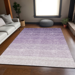 Piper Looms Mayfield Ombre AMF928 Purple Machine Washable Area Rug Lifestyle Image Feature