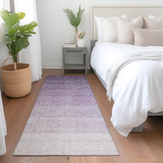Piper Looms Mayfield Ombre AMF928 Purple Machine Washable Area Rug Runner Lifestyle Image Feature