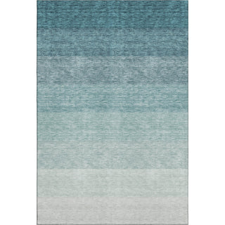 Piper Looms Mayfield Ombre AMF928 Teal Machine Washable Area Rug main image