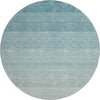 Piper Looms Mayfield Ombre AMF928 Teal Machine Washable Area Rug Round Main Image