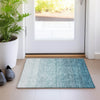 Piper Looms Mayfield Ombre AMF928 Teal Machine Washable Area Rug Scatter Lifestyle Image Feature
