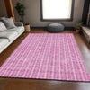Piper Looms Mayfield Stripes AMF929 Blush Machine Washable Area Rug Lifestyle Image Feature