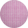 Piper Looms Mayfield Stripes AMF929 Blush Machine Washable Area Rug Round Main Image