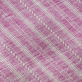 Piper Looms Mayfield Stripes AMF929 Blush Machine Washable Area Rug Swatch Image