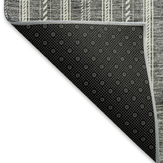 Piper Looms Mayfield Stripes AMF929 Gray Machine Washable Area Rug Backing Image