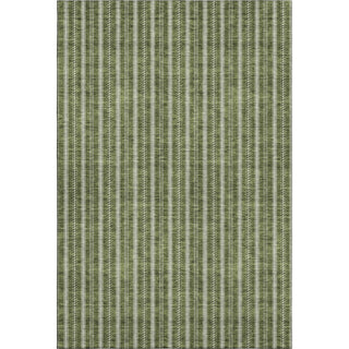 Piper Looms Mayfield Stripes AMF929 Olive Machine Washable Area Rug main image