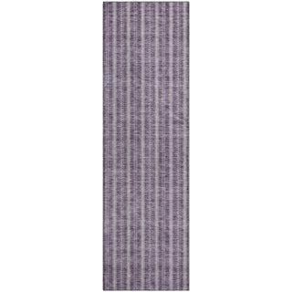 Piper Looms Mayfield Stripes AMF929 Purple Machine Washable Area Rug Runner Main Image