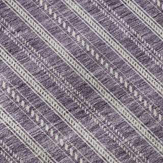 Piper Looms Mayfield Stripes AMF929 Purple Machine Washable Area Rug Swatch Image