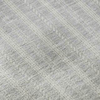 Piper Looms Mayfield Stripes AMF929 Silver Machine Washable Area Rug Swatch Image