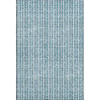 Piper Looms Mayfield Stripes AMF929 Teal Machine Washable Area Rug main image