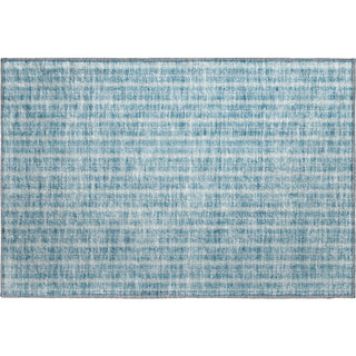 Piper Looms Mayfield Stripes AMF929 Teal Machine Washable Area Rug Scatter Main Image