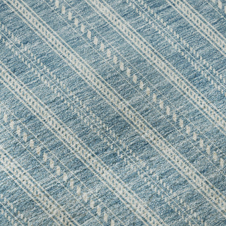 Piper Looms Mayfield Stripes AMF929 Teal Machine Washable Area Rug Swatch Image