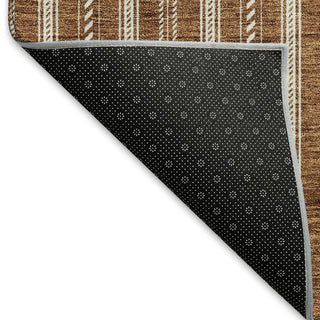 Piper Looms Mayfield Stripes AMF929 Terracotta Machine Washable Area Rug Backing Image