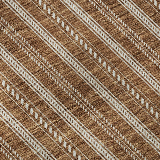 Piper Looms Mayfield Stripes AMF929 Terracotta Machine Washable Area Rug Swatch Image