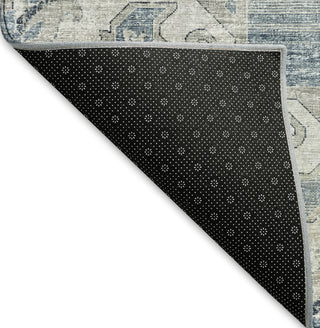 Piper Looms Mayfield Ornate AMF93 Blue Machine Washable Area Rug Backing Image