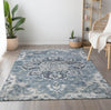Piper Looms Mayfield Ornate AMF93 Blue Machine Washable Area Rug Lifestyle Image Feature