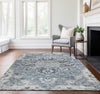 Piper Looms Mayfield Ornate AMF93 Blue Machine Washable Area Rug Lifestyle Image Feature