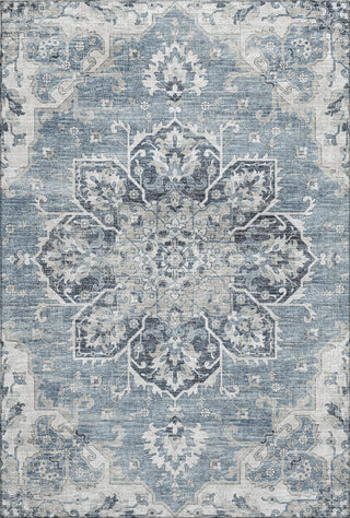 Piper Looms Mayfield Ornate AMF93 Blue Machine Washable Area Rug main image