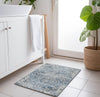 Piper Looms Mayfield Ornate AMF93 Blue Machine Washable Area Rug Scatter Lifestyle Image Feature