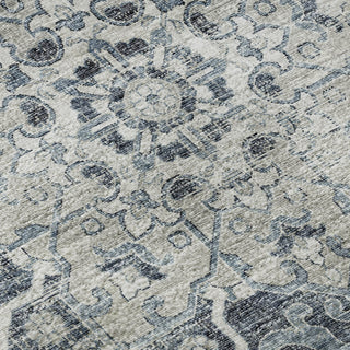 Piper Looms Mayfield Ornate AMF93 Blue Machine Washable Area Rug Swatch Image
