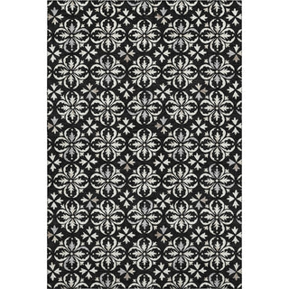 Piper Looms Mayfield Floral AMF930 Black Machine Washable Area Rug main image