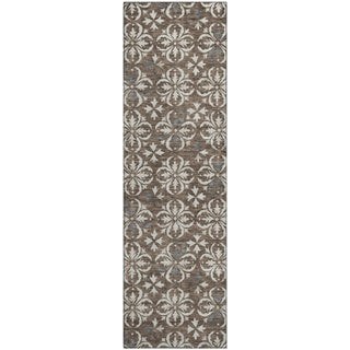 Piper Looms Mayfield Floral AMF930 Brown Machine Washable Area Rug Runner Main Image